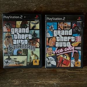GTA Vice City and San Andreas for PlayStation 2